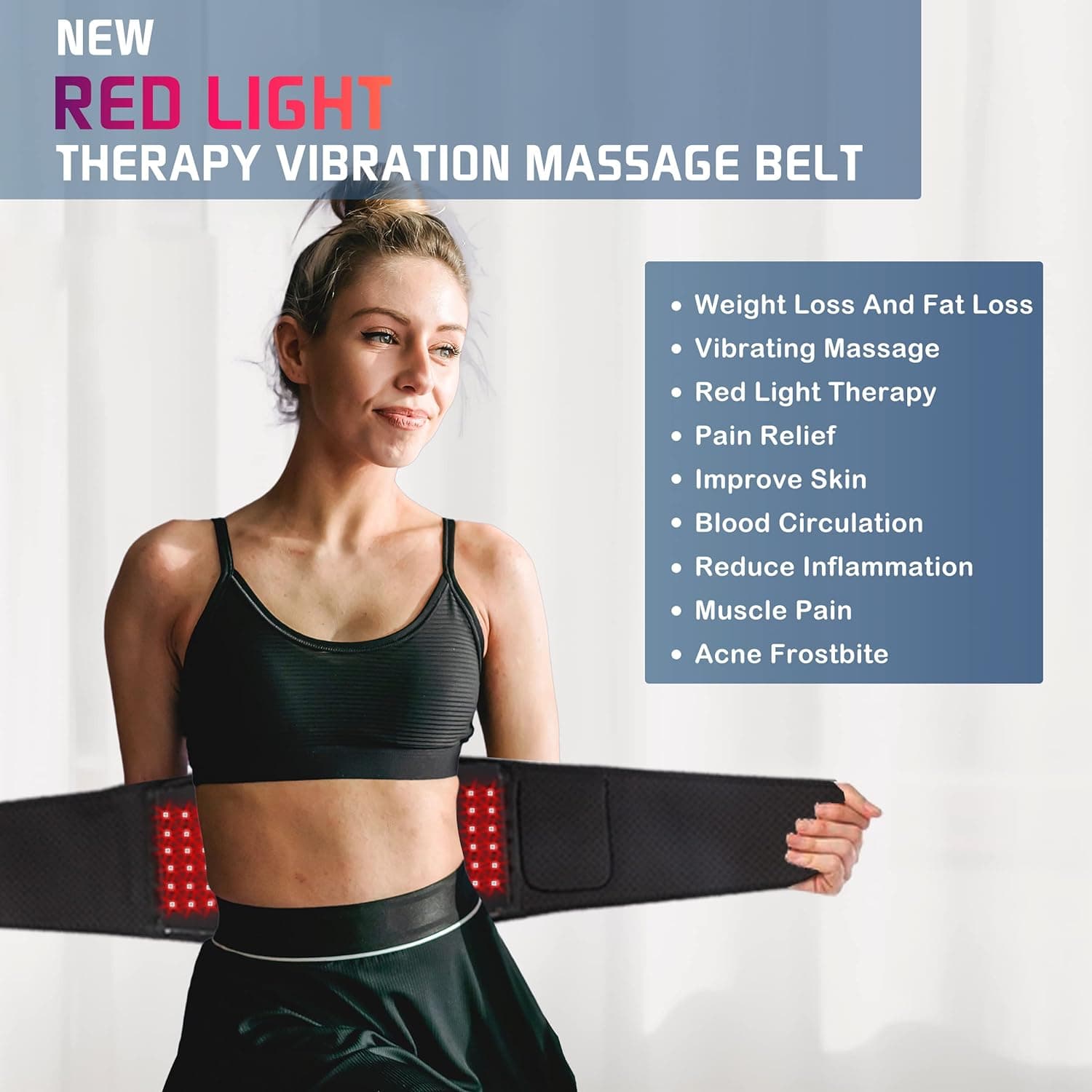 Infrared Light Therapy Belt with Heat and Vibration Massage OrthoJointRelief Infrared Light Therapy Belt with Heat and Vibration Massage OrthoJointRelief