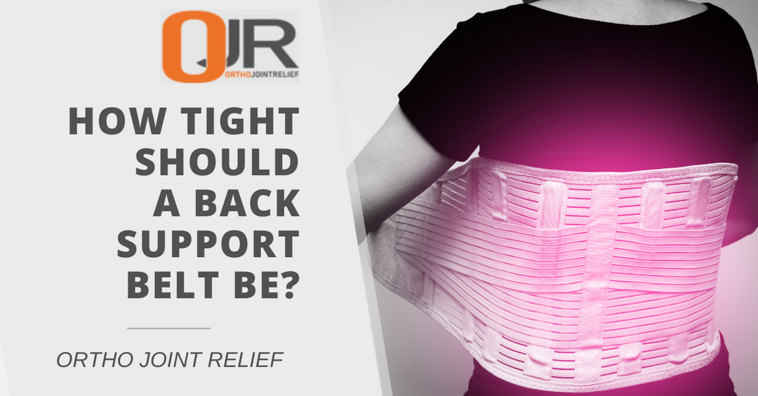 How tight should a back support belt be?