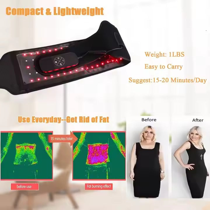 Infrared Light Therapy Belt with Heat and Vibration Massage | OrthoJointRelief