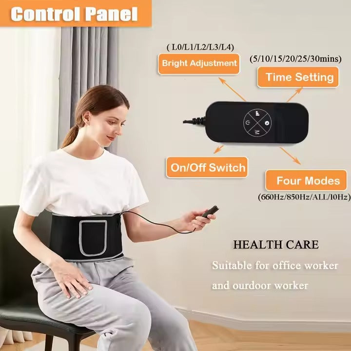 Infrared Light Therapy Belt with Heat and Vibration Massage | OrthoJointRelief