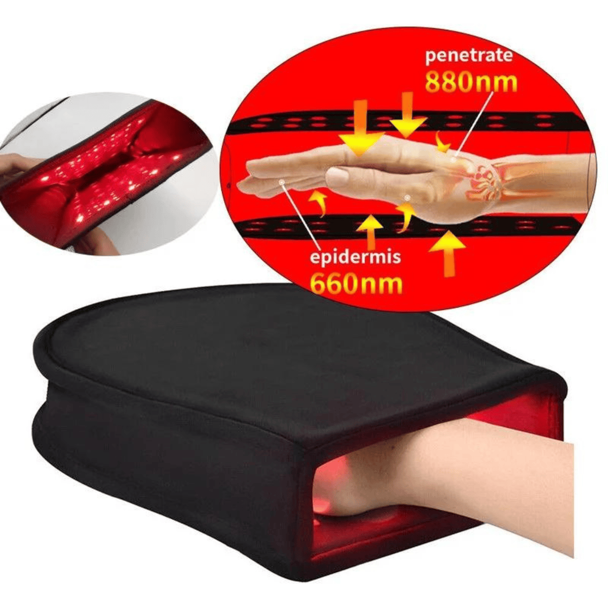 Red Light Therapy Glove for Wrist, Hand and Finger Pain Relief | Ortho Joint Relief