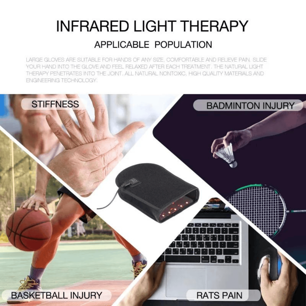 Red Light Therapy Glove for Wrist, Hand and Finger Pain Relief | Ortho Joint Relief