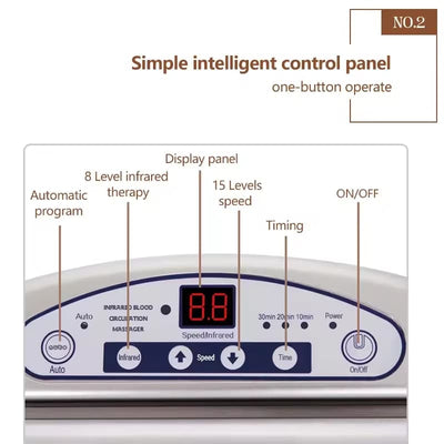 intelligent control panel with foot massager