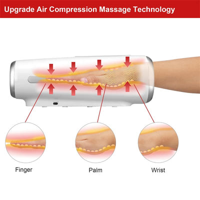 Hand massager machine, air compression hand massager